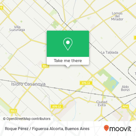Mapa de Roque Pérez / Figueroa Alcorta