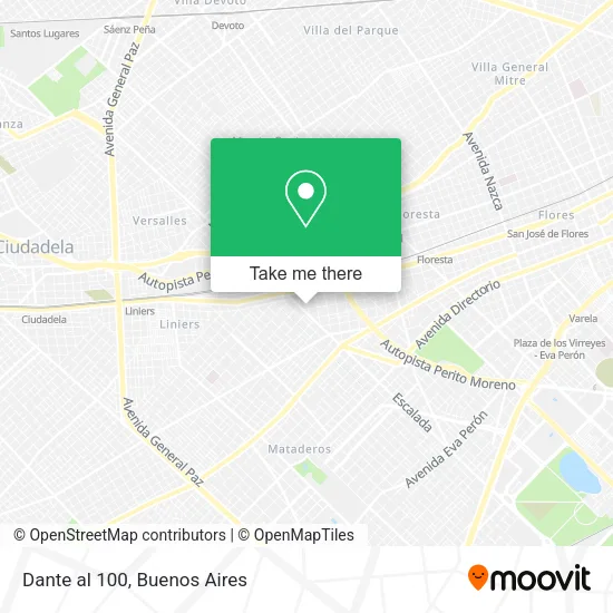 Dante al 100 map