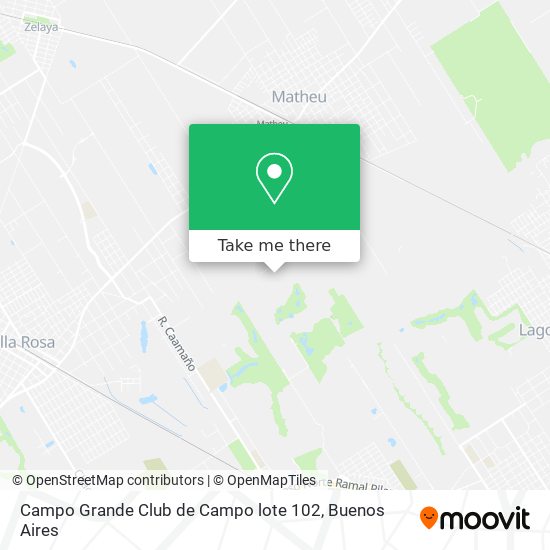 Campo Grande Club de Campo lote 102 map