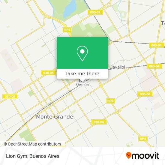 Mapa de Lion Gym