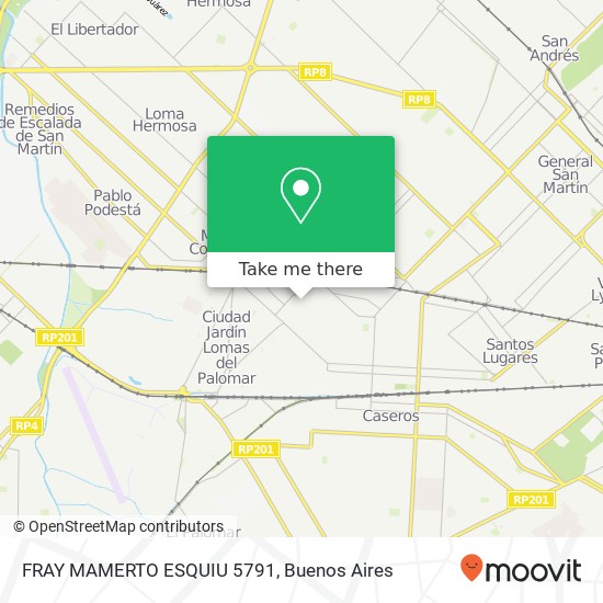 Mapa de FRAY MAMERTO ESQUIU 5791