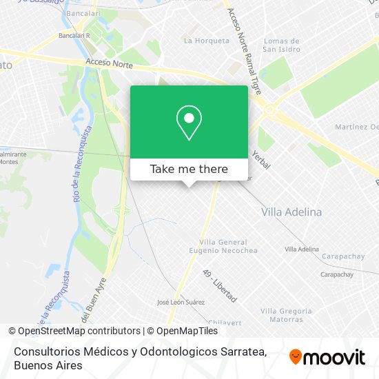 Consultorios Médicos y Odontologicos Sarratea map