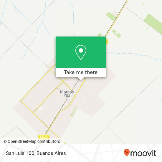 San Luis 100 map