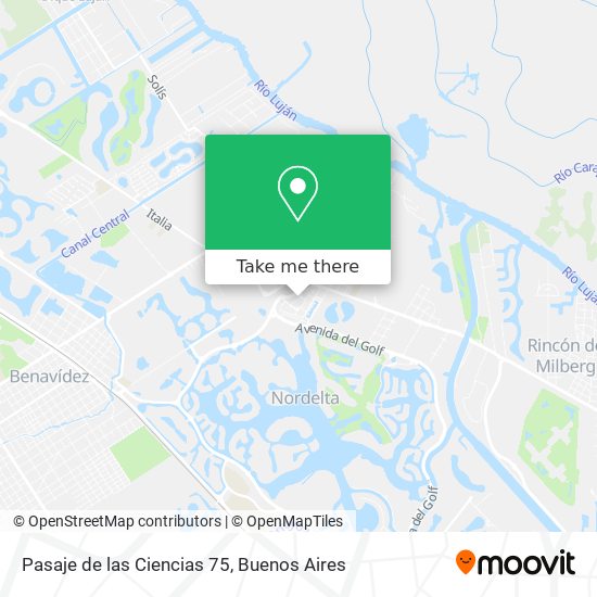 Mapa de Pasaje de las Ciencias 75