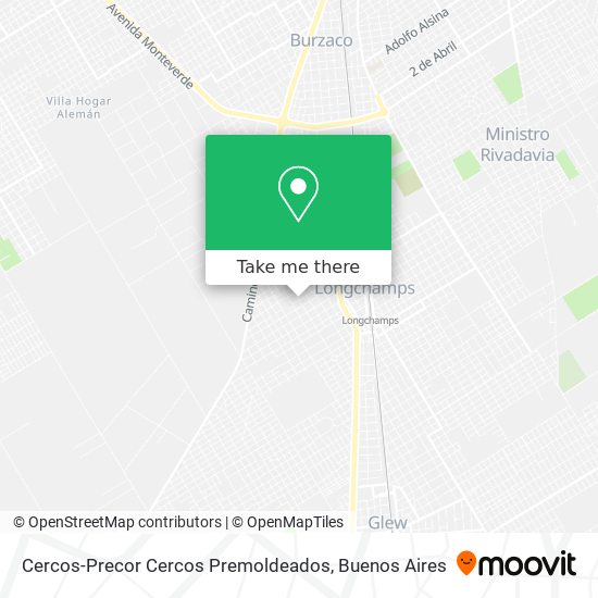 Cercos-Precor Cercos Premoldeados map