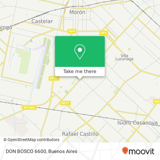 DON BOSCO 6600 map