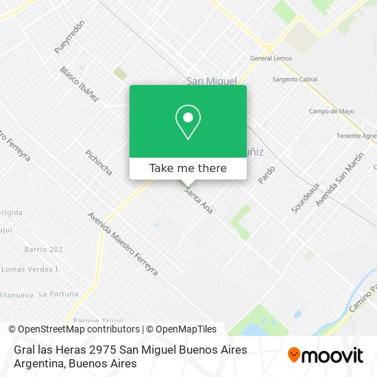 Gral  las Heras 2975  San Miguel  Buenos Aires  Argentina map