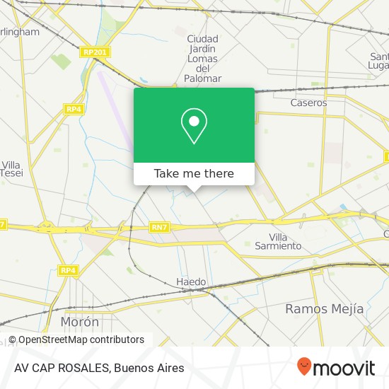 Mapa de AV  CAP  ROSALES