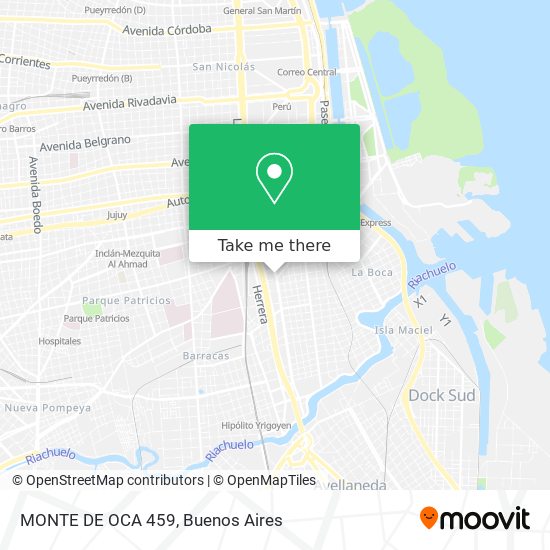 Mapa de MONTE DE OCA  459