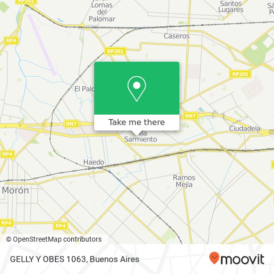 GELLY Y OBES 1063 map