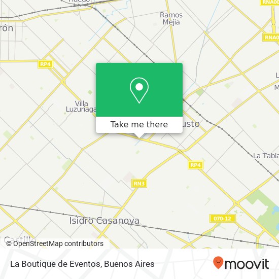 La Boutique de Eventos map