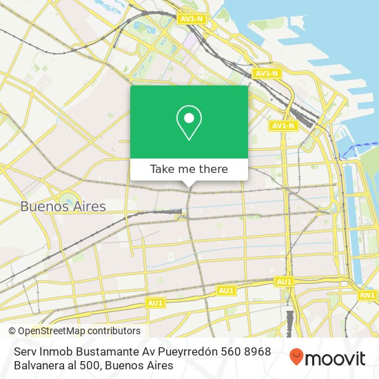 Serv  Inmob  Bustamante   Av Pueyrredón 560   8968   Balvanera al 500 map