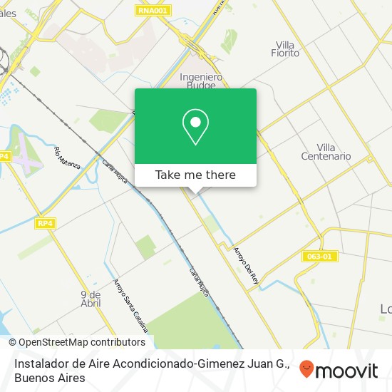 Instalador de Aire Acondicionado-Gimenez Juan G. map