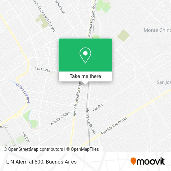 Mapa de L  N  Alem al 500