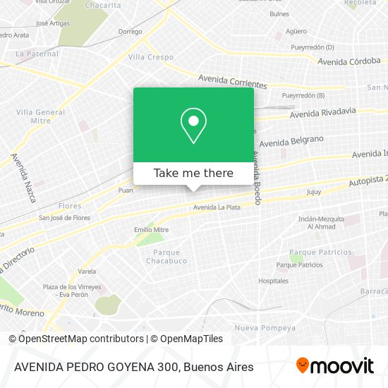 AVENIDA PEDRO GOYENA 300 map