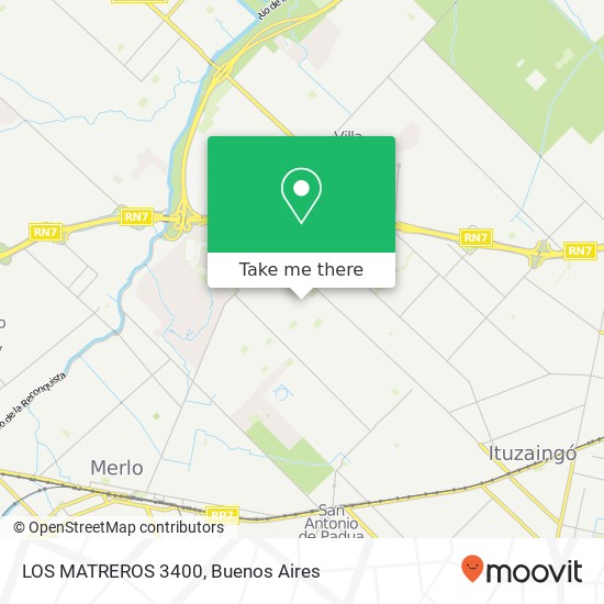 LOS MATREROS 3400 map