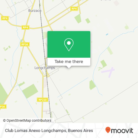 Club Lomas Anexo Longchamps map