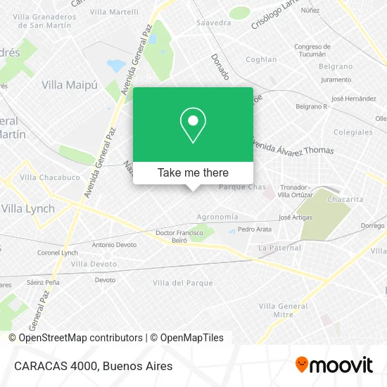 CARACAS  4000 map