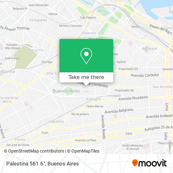 Mapa de Palestina 561 6°