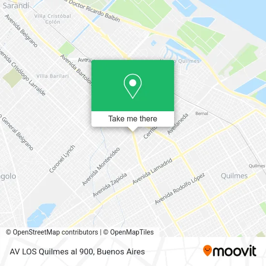 Mapa de AV  LOS Quilmes al 900