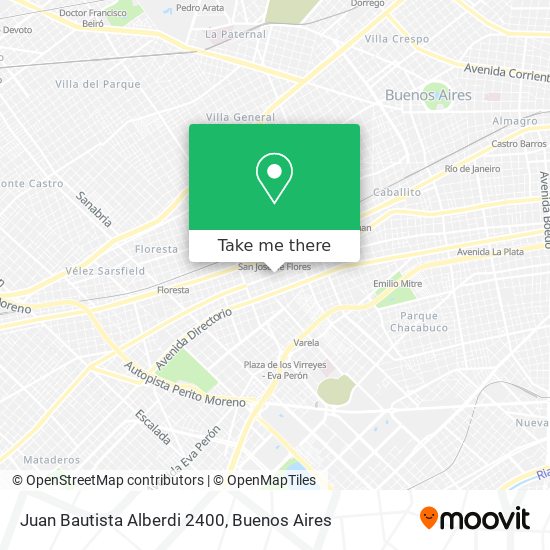 Juan Bautista Alberdi 2400 map