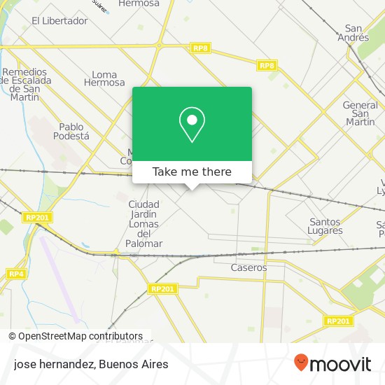 jose hernandez map