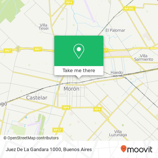 Juez De La Gandara 1000 map