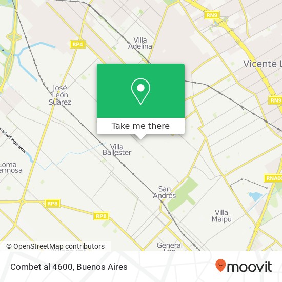 Combet al 4600 map