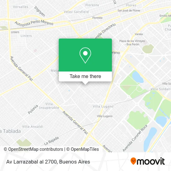 Mapa de Av  Larrazabal al 2700
