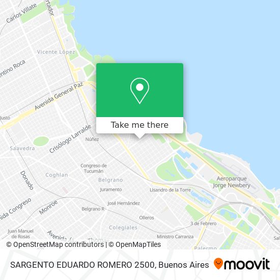 Mapa de SARGENTO EDUARDO ROMERO  2500