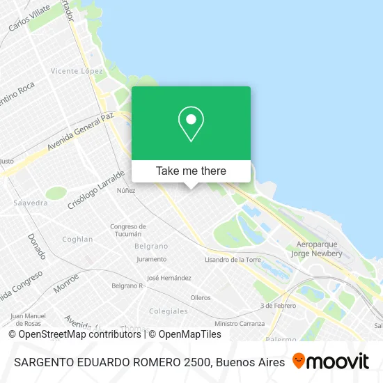 SARGENTO EDUARDO ROMERO  2500 map