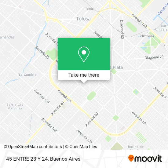 Mapa de 45 ENTRE 23 Y 24