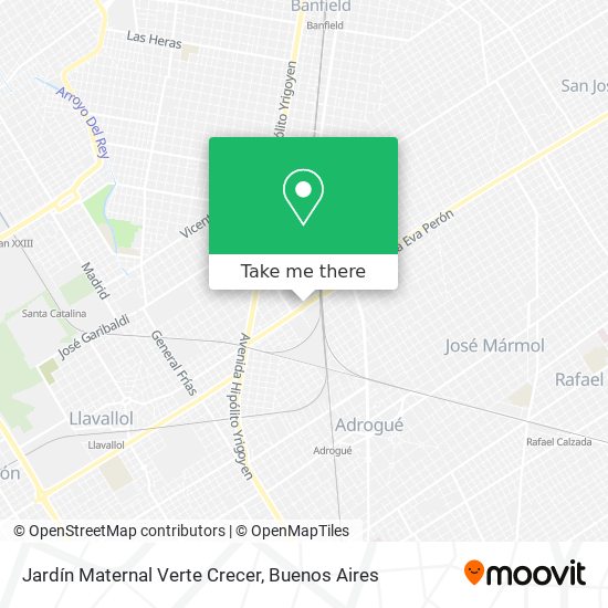 Jardín Maternal Verte Crecer map