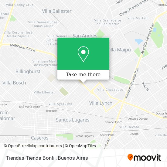 Tiendas-Tienda Bonfil map