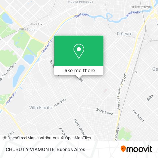 Mapa de CHUBUT Y VIAMONTE