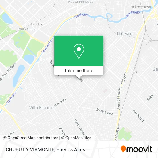 Mapa de CHUBUT Y VIAMONTE