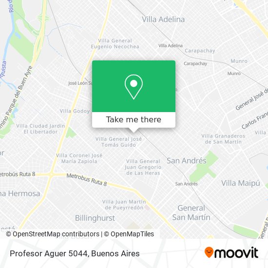 Mapa de Profesor Aguer 5044