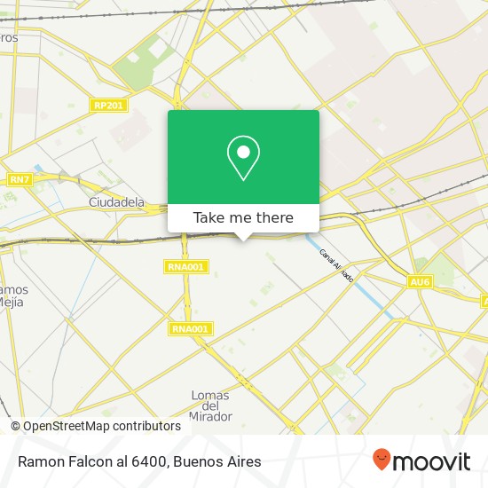 Ramon Falcon al 6400 map