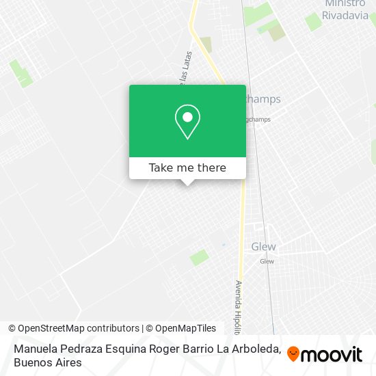 Mapa de Manuela Pedraza Esquina Roger   Barrio La Arboleda