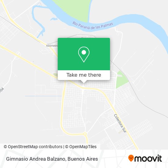 Gimnasio Andrea Balzano map