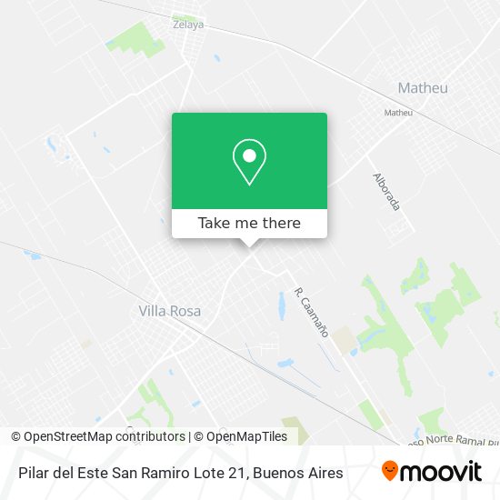 Pilar del Este   San Ramiro Lote 21 map