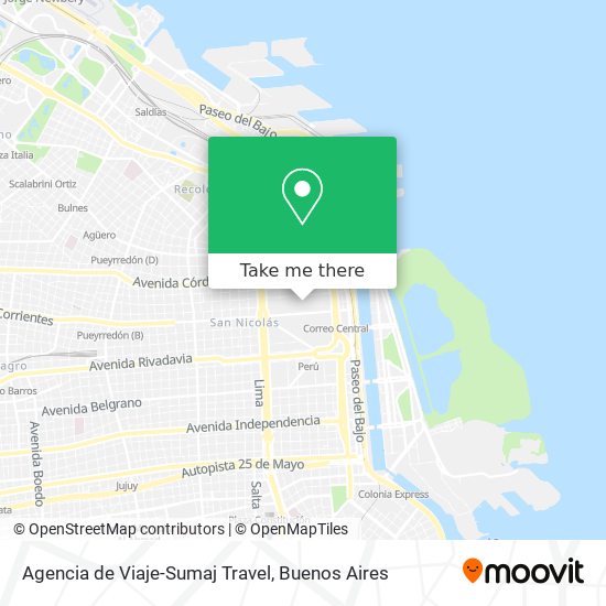 Mapa de Agencia de Viaje-Sumaj Travel