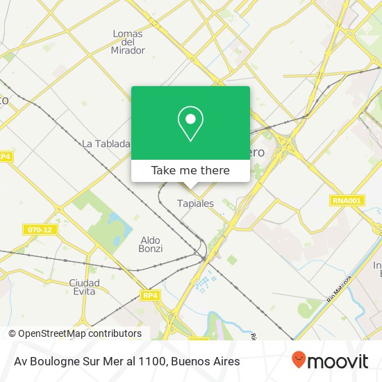 Av  Boulogne Sur Mer al 1100 map