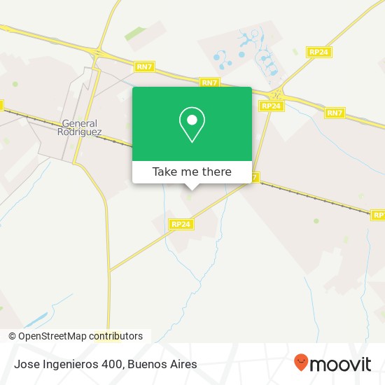 Jose Ingenieros 400 map