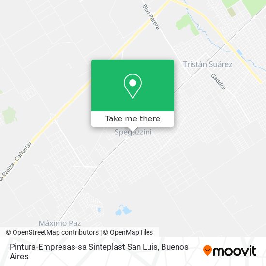 Pintura-Empresas-sa Sinteplast San Luis map