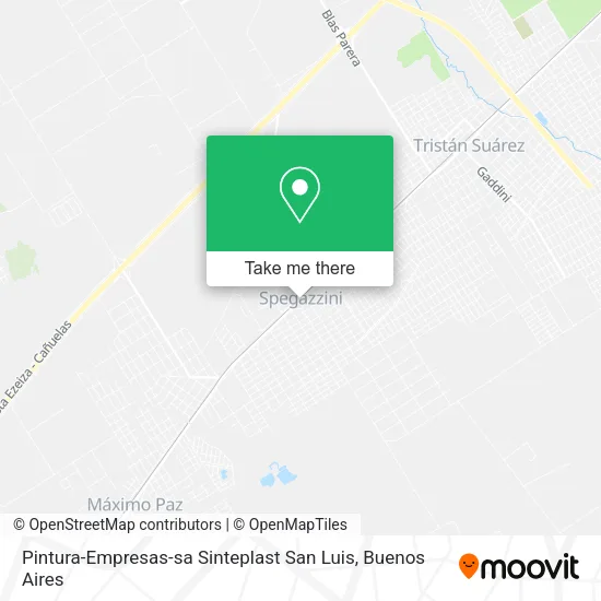 Pintura-Empresas-sa Sinteplast San Luis map