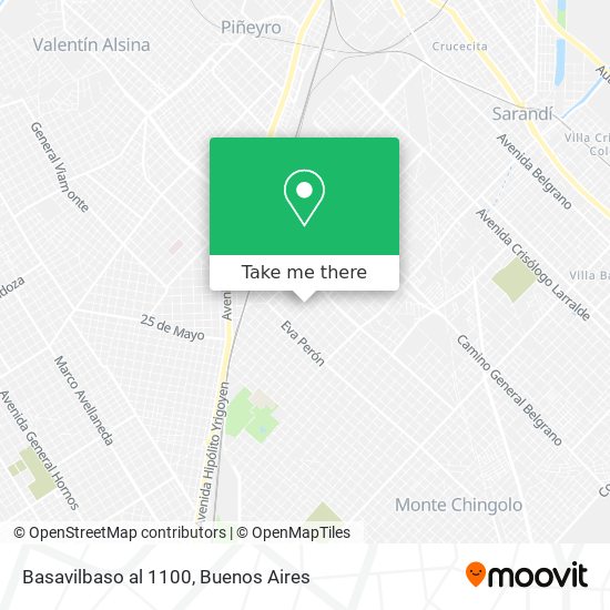 Basavilbaso al 1100 map