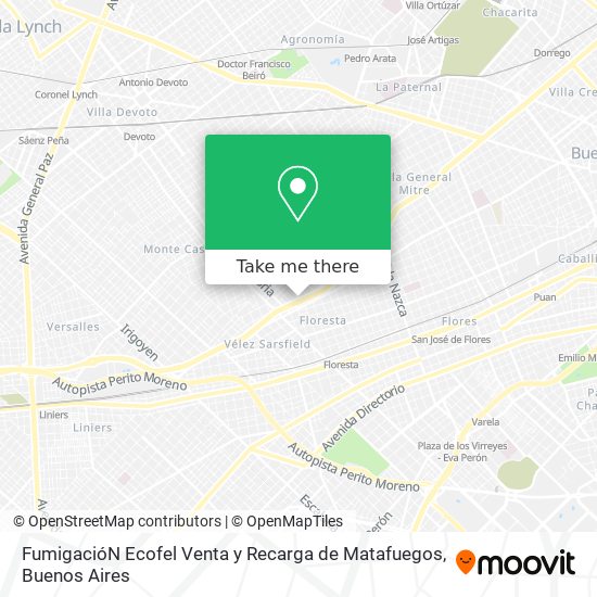 FumigacióN Ecofel Venta y Recarga de Matafuegos map