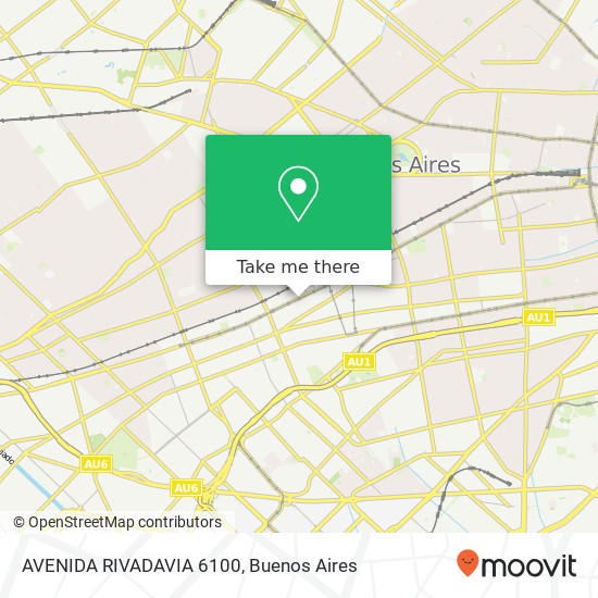 AVENIDA RIVADAVIA 6100 map