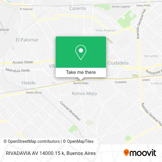 RIVADAVIA  AV 14000 15 k map